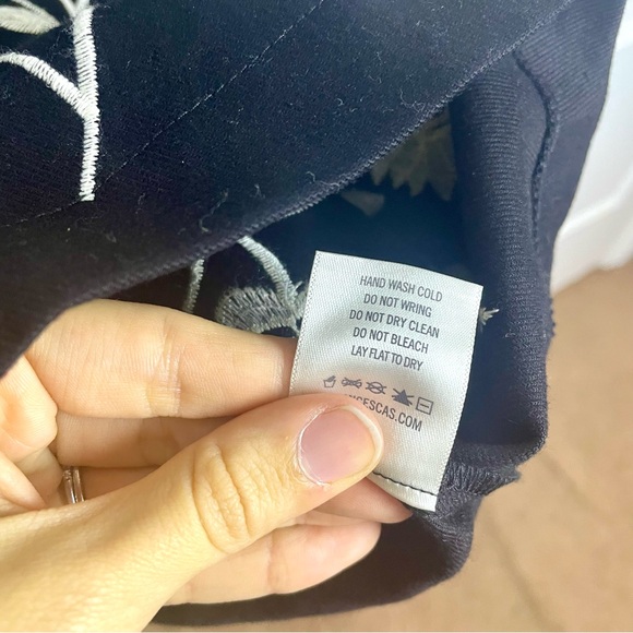 NWT Francesca's Mi Ami Arica Floral Embroidered Overall Dress Black Size Large - Picture 11 of 13